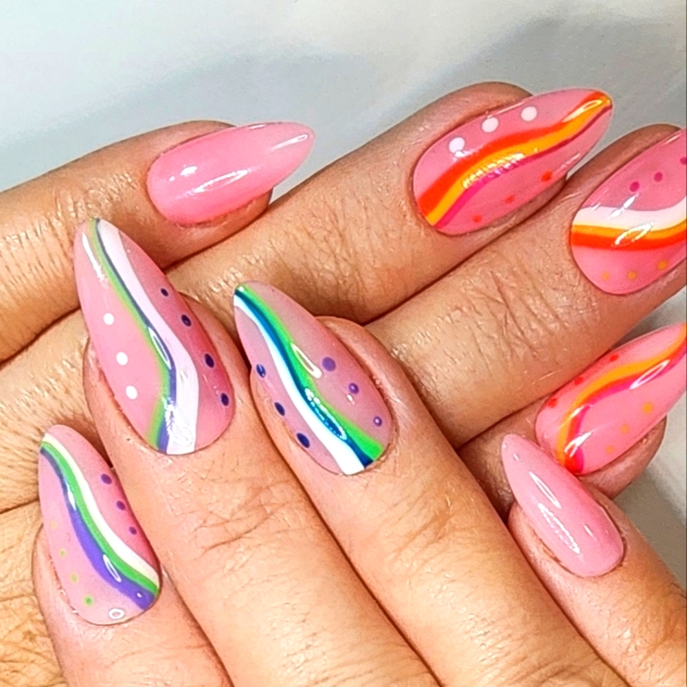 Rainbow swirl